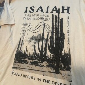 Isaiah Graphic Beige T-Shirt